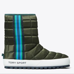 Tory Burch (tory sport) QUILTED NYLON BOOTS size 8